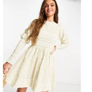 ASOS Designs Smocked Mini Skater Dress
